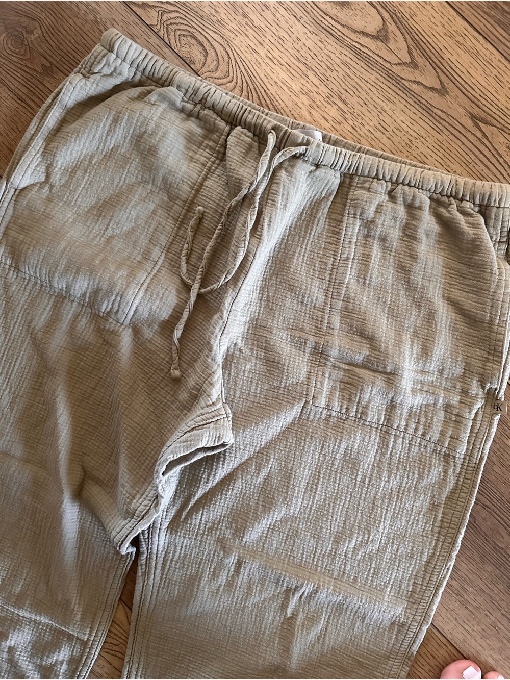 Calvin Klein Jeans Light Beige Drawstring pant - Picture 2 of 7